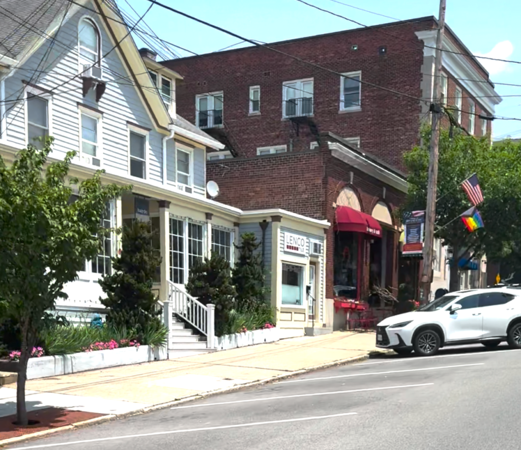 Main Street shops and homes near Irvington NY Power Washing Company service area