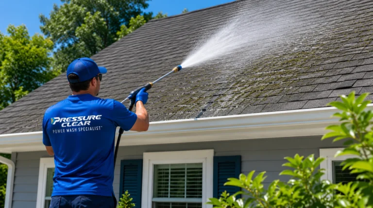 Professional roof cleaning services in Tarrytown NY using a safe soft washing system.