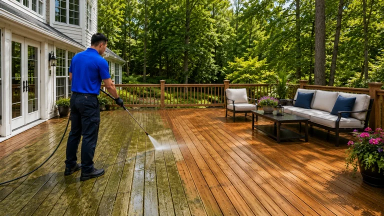 Professional deck power washing in Yonkers NY